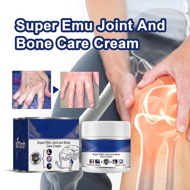 Super Emu Joint And Bone Therapy Cream, Super Emu Joint And Bone Healing Cream, Joint Relief Promote Repair Joint Tissue, Improve Joint Mobility 3pcs on Productcaster.