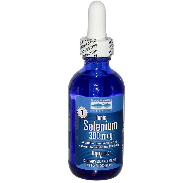 Trace Minerals Research, Selenio ionico, 300 mcg, 2 fl oz (59 ml) on Productcaster.