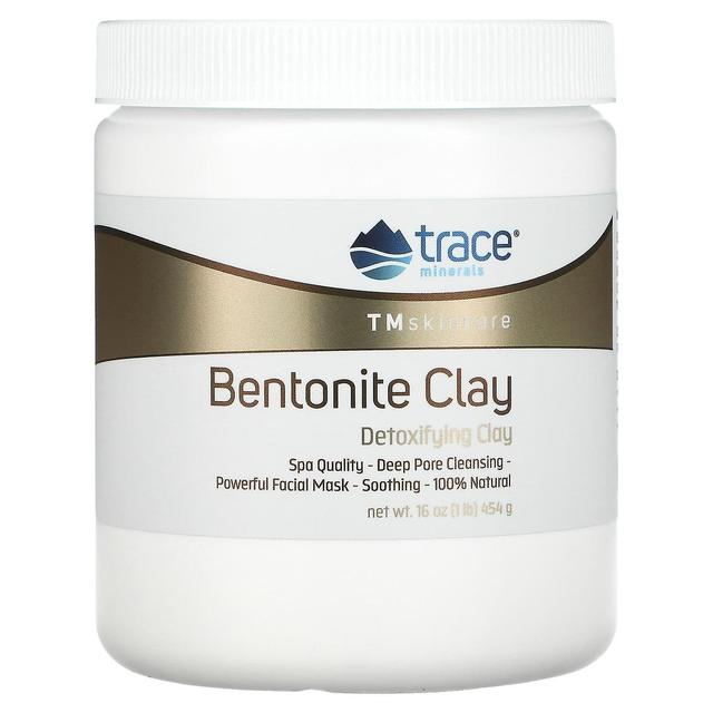 Trace Minerals Trace Minerals , TM Huidverzorging, Bentoniet Klei, Ontgiftende Klei, 16 oz (454 g) on Productcaster.