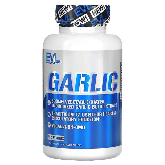 EVLution Nutrition, Aglio, 500 mg, 60 Capsule vegetali on Productcaster.