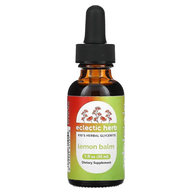 Eclectic Institute, Kids Herbal Glycerite, Lemon Balm, 1 fl oz (30 ml) on Productcaster.