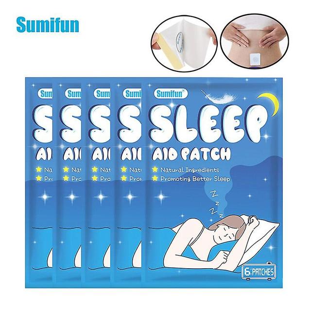 Coscelia 6/30 / 60 sztuk Sumifun Poprawić Sleep Patch Złagodzić lęk Stres Plaster Poprawić Bezsenność Jakość Ciało Relax Naklejka Pasta K08701 6pcs... on Productcaster.