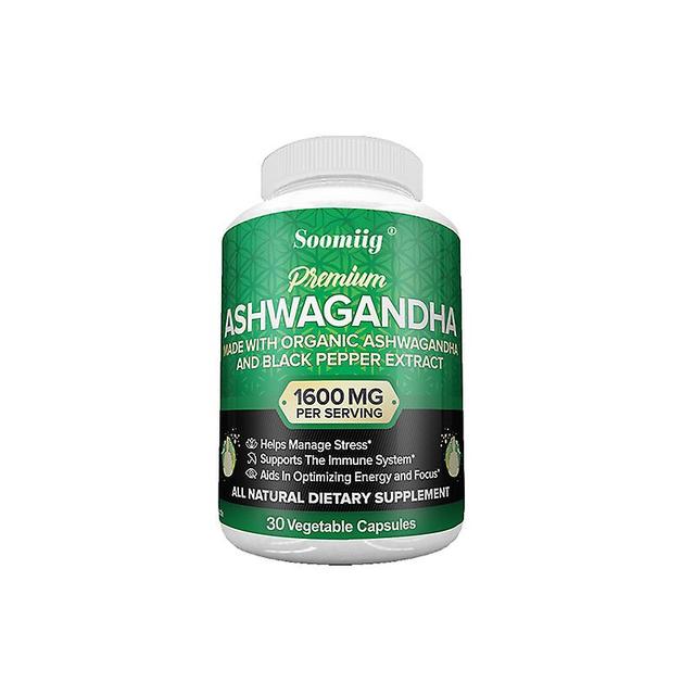 Visgaler Ashwagandha Capsules-with Black Pepper-promotes Emotional Relaxation,calm And Focus,relieves Stress,supports The Immune System 30capsule-A... on Productcaster.