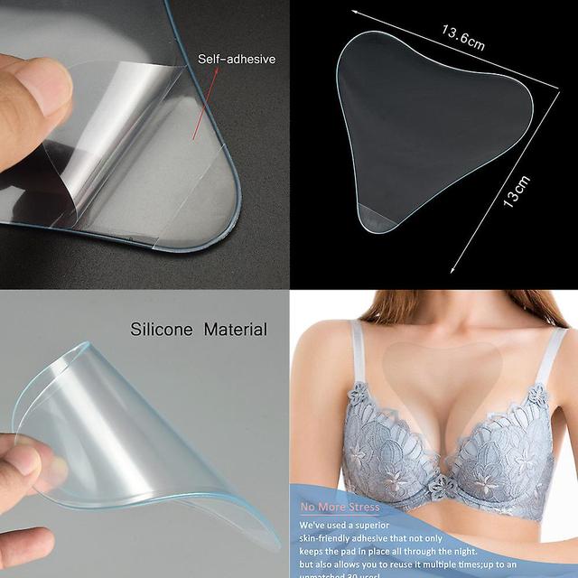 Baodan Silicone Wrinkle Chest Pads Reusable Overnight Improve Sleep on Productcaster.