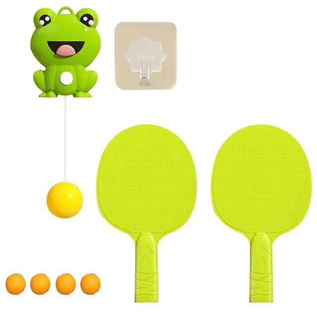 Indoor Hanging Table Tennis Trainers Portable Set Self-practice Home Table Tennis For Boys Girl Kids Rabbit Style on Productcaster.