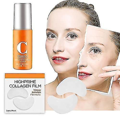 Timubike Korea High Prime Collagen Soluble Film,anti-aging Smooths Out Fine Lines And Wrinkle, Highprime Collagen Film & Mist Kit Black S on Productcaster.