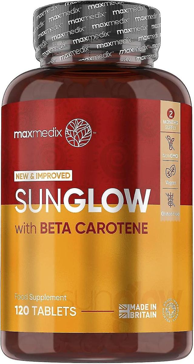 Sunglow - 120 Tanning Tablets - Beta Carotene, Vitamin B2 Iodine on Productcaster.