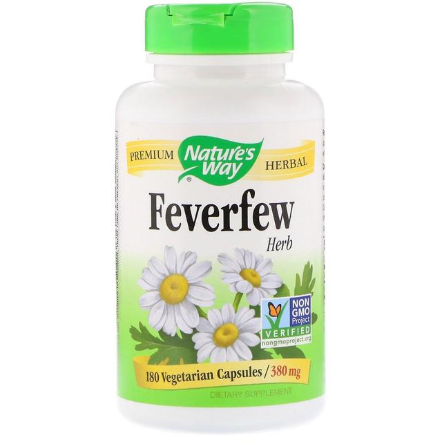 Nature's Way, Feverfew Herb, 380 mg, 180 Vegetarian Capsules on Productcaster.