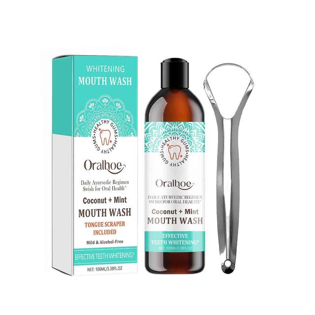 Whitening Pulling Oil & Dental Kit, Ayurvedic Blend of Coconut Oil,100% New on Productcaster.