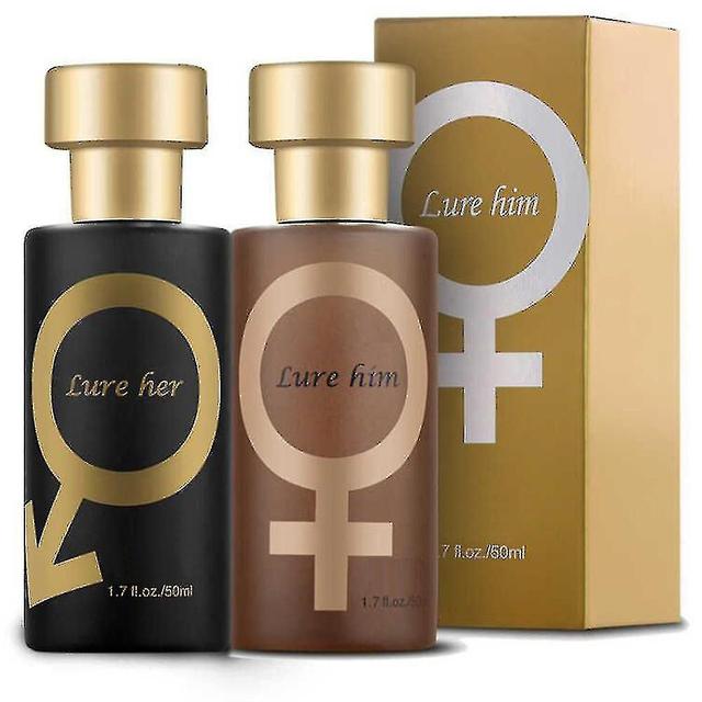 Guoguo Golden Lure Perfume, Pheromone Perfume Spray For Women To Attract Men, Lure Her Perfume For Men, Lure Him Perfume For Women on Productcaster.