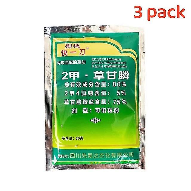 80% 2 Méthylglyphosate 50g/sac Diméthylglyphosate Pour lutter contre les mauvaises herbes dans les terres non cultivées 3 pack on Productcaster.