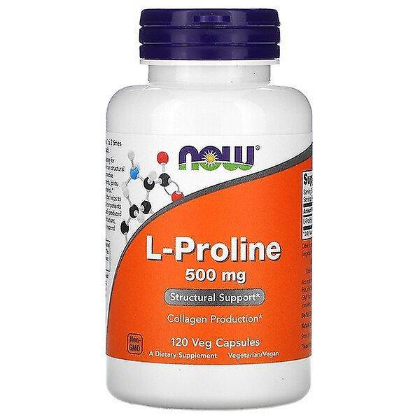 Now Foods, L-Proline, 500 mg, 120 Veg Capsules on Productcaster.