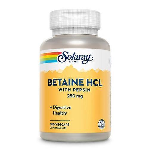 Solaray HCL with Pepsin, 250 mg, 180 Caps (Pack of 1) on Productcaster.