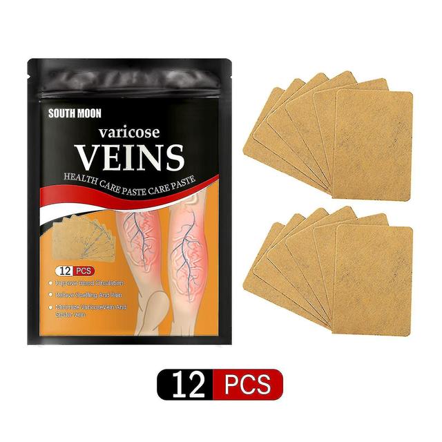 Ederfun 12pcs/pack Varicose Vein Patch For Spider Veins Removal Leg Care Improves Blood High Quality on Productcaster.