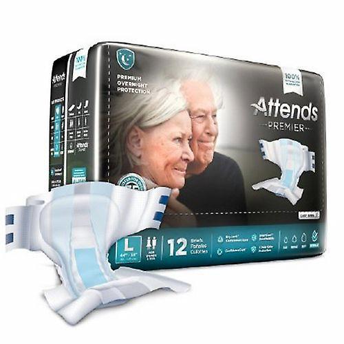 Attends Unisex Adult Incontinence Brief Premier Large, Count of 48 (Pack of 1) on Productcaster.