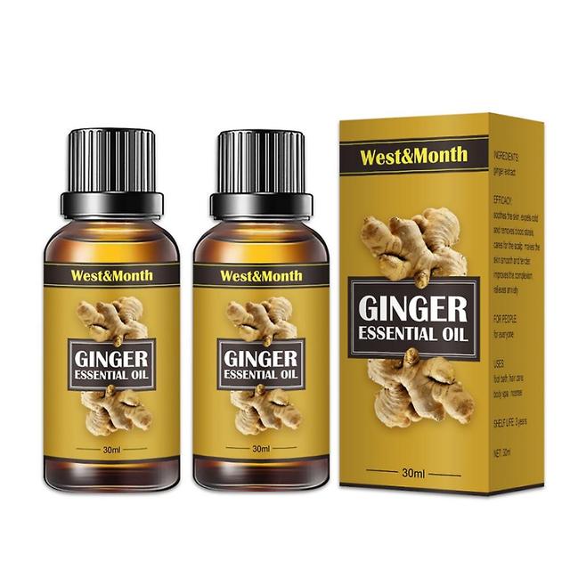 1-3pcs 30ml Belly Drainage Ginger Oil Weight Loss Lymphatic Body Massage Essence 2PCS on Productcaster.