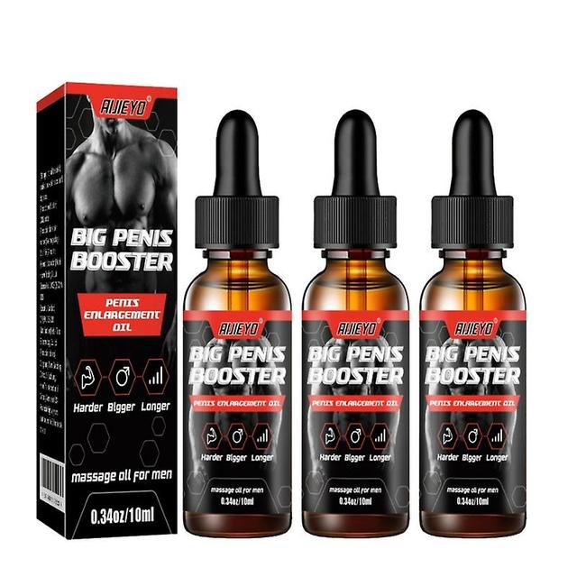 3pcs Men's Enlargement Essential Oil 10ml Penis Enlargement Delay Essential on Productcaster.