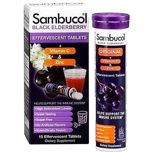 Sambucol Black Elderberry Formula Plus Vitamin C, 15 Count (Pack of 2) on Productcaster.