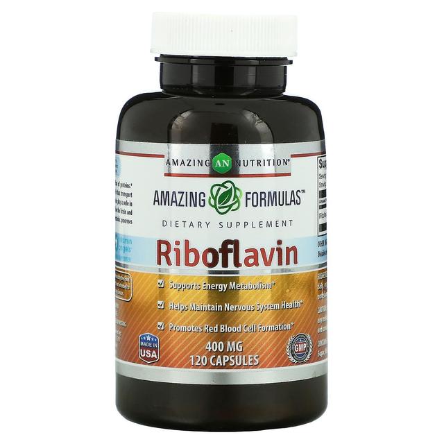 Amazing Nutrition, Riboflavin, 400 mg, 120 Capsules on Productcaster.