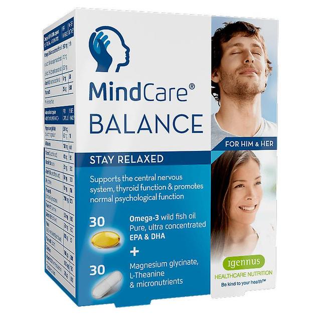 Igennus mindcare balance 30 + 30 capsules on Productcaster.