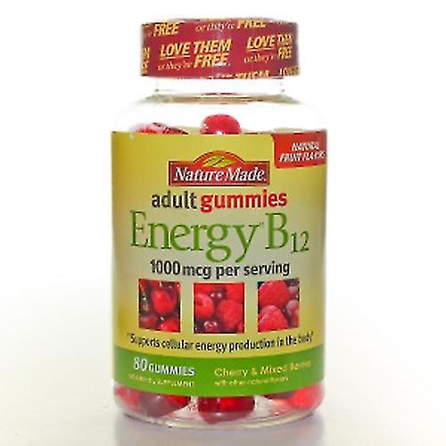 Nature Made Von der Natur hergestelltes Vitamin B12 Gummis für Erwachsene, 80 Tabs (4er Pack) on Productcaster.