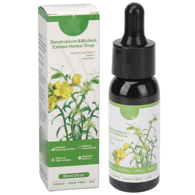 Dendrobium Mullein Herbal Extract Drops Clear Breath Mucus Lung Support Serum For Health Care 30ml on Productcaster.