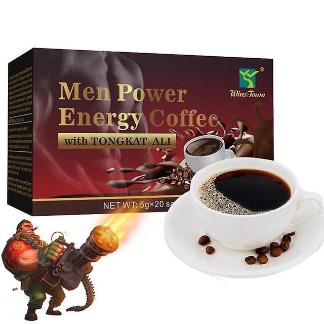 Men's Energy Natural Herbal Coffee, X Organic Maca Black Energy Miesten pikakahvi, lisää seksuaalista halua, lisää taistelutehokkuutta ja Exte on Productcaster.