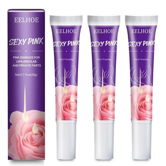 3 Stück rosa Essenz für Lippen, Warzenhöfe und Intimbereich mit natürlichem Pflanzenextrakt on Productcaster.