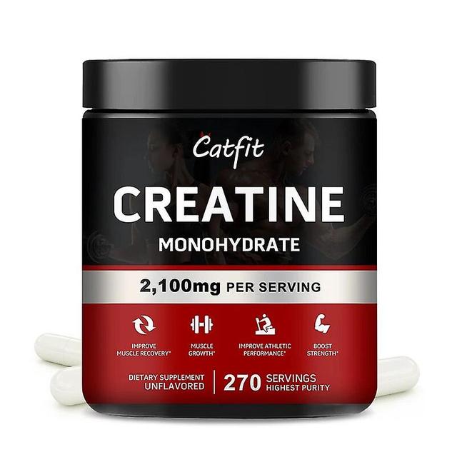 Visgaler Creatine Monohydrate Capsules Improve Gain Strength Build Muscle & Enhance Athletic Performance Muscle Protein For Gym 270pcs on Productcaster.