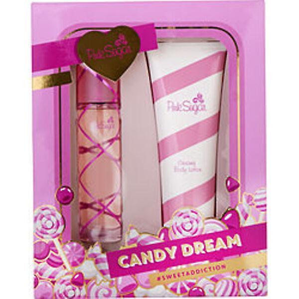 PINK SUGAR by Aquolina EDT SPRAY 3.4 OZ & BODY LOTION 8.4 OZ For Women on Productcaster.