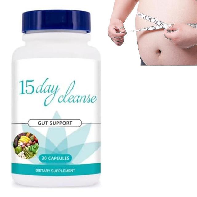 15 Day Detox Cleanse - Gut and Colon Support, Advanced Gut Cleanse Detox for Men Women, 30/90 Capsules Supplement 3 bottles-90pcs on Productcaster.