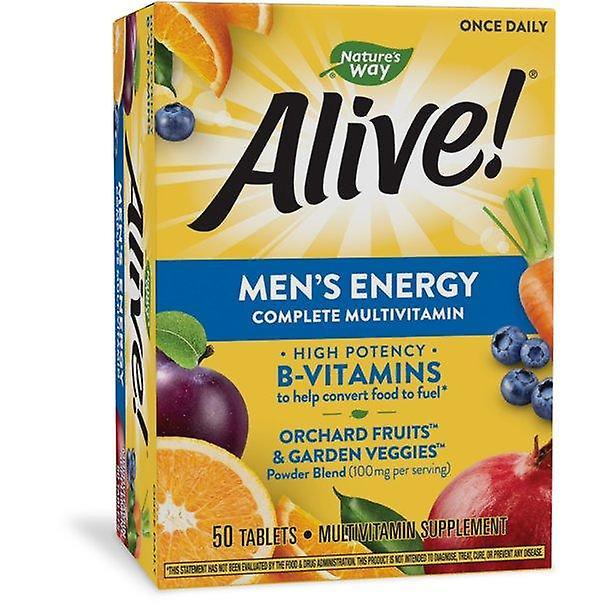 Nature’s way alive! men’s energy complete multivitamin, high potency b-vitamins, supports cellular energy,* 50 tablets on Productcaster.