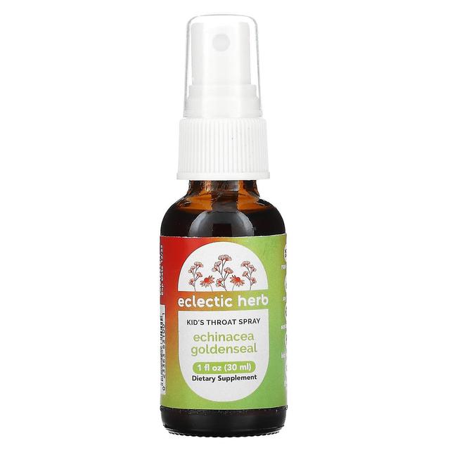 Eclectic Institute Instituto Eclético, Kids Throat Spray, Echinacea Goldenseal, 1 fl oz (30 ml) on Productcaster.