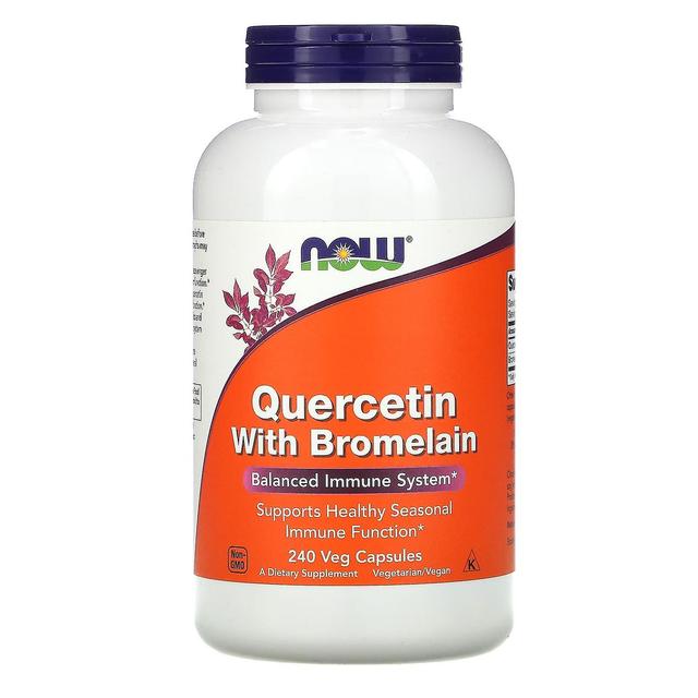 NOW Foods, Quercetin with Bromelain, 240 Veg Capsules on Productcaster.