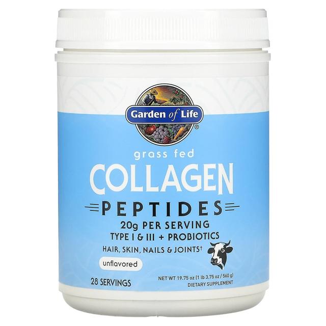 Garden of Life, Grass Fed Collagen Peptides, Unflavored, 19.75 oz (560 g) on Productcaster.