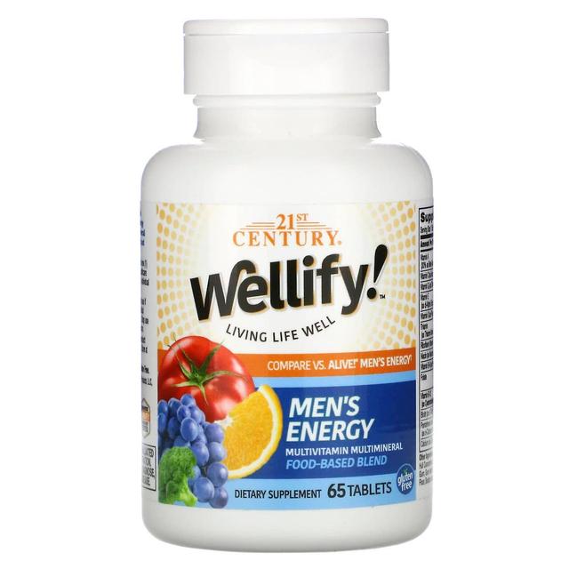 21st Century, Wellify! Men's Energy, Multivitamin Multimineral, 65 Tablets on Productcaster.