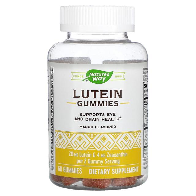 Nature's Way, Lutein Gummies, Supports Eye And Brain Health, Mango, 60 Gummies on Productcaster.