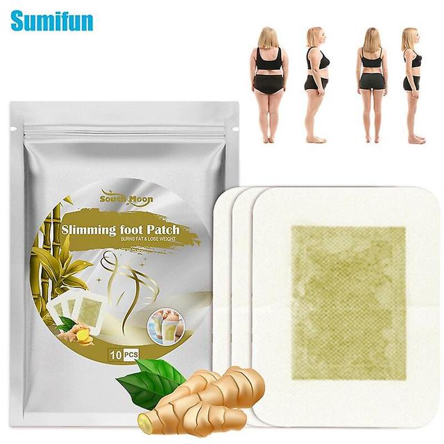 Coscelia 10pcs/bag Ginger Fat Reduction Foot Patch Herbal Detox Helps Burn Fat And Lose Weight Promote Metabolism Beauty Health Products 10pcs in a... on Productcaster.