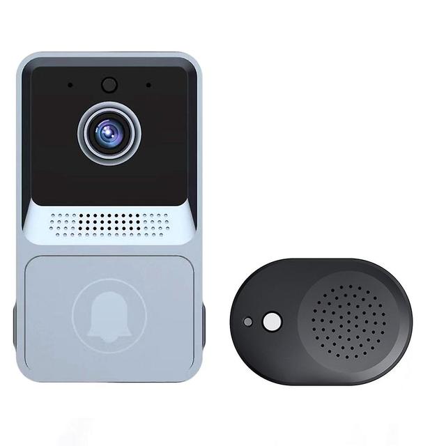 Mini Black/Gray Smart Wireless Doorbell Multi-Purpose Waterproof Camera for Home Safety Grey on Productcaster.