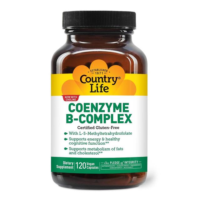 Country Life Coenzyme B-Complex Advanced 120 Vegan Capsules on Productcaster.