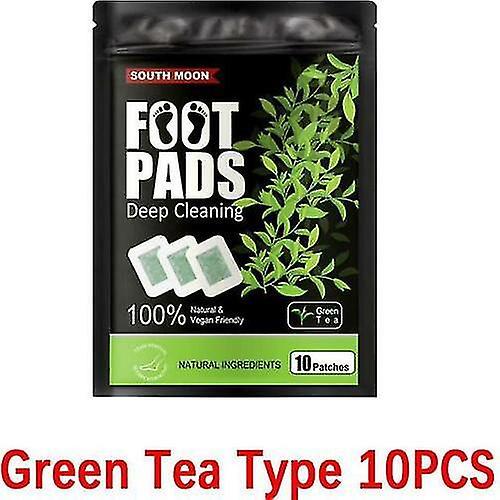 10pcs Herbal Foot Cleansing Pad Stress Detox Patches Deep Sleep Slimming Health Green Tea on Productcaster.