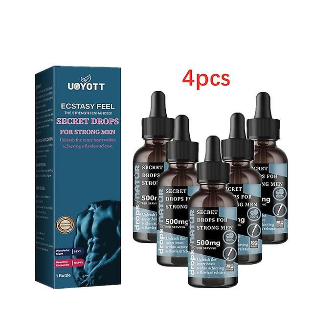 Scvvd 4PCS hemmelige dråber til stærke mænd Forøg seksuel følsomhed Mænd udholdenhed øge for voksne 30ml Dr on Productcaster.