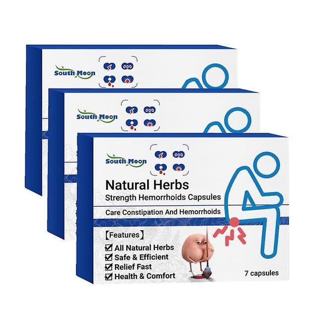 Herbal Hemorrhoids Capsules Repair Anal Treatment Internal Mixed External Hemorrhoid Piles Removal Relieve Fissure Pain Capsules 3Boxes on Productcaster.