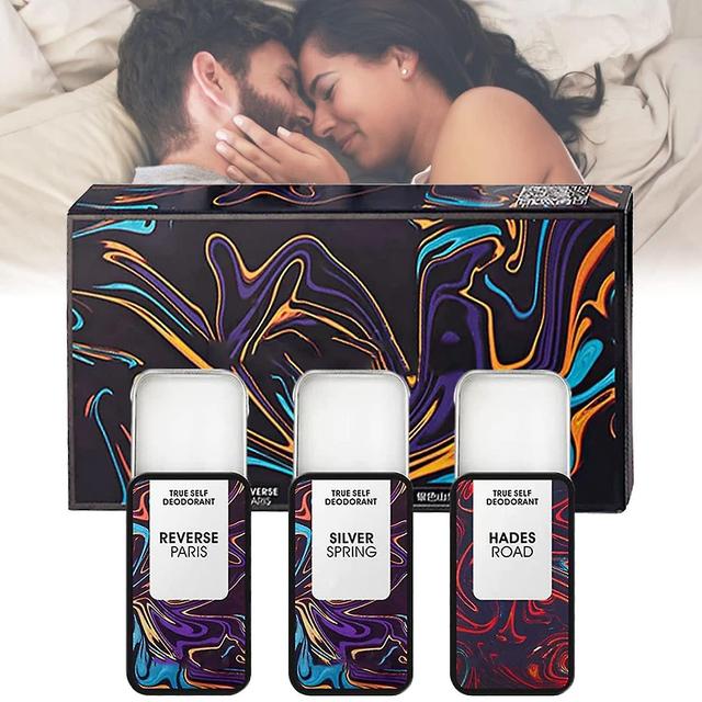 Pheromon Festes Parfüm-Set 3pcs für Männer Frauen, tragbare Tasche Solid Cologne Lang Anhaltend Fest Per 2 Satz on Productcaster.