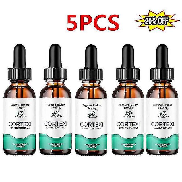 5pack Lot Cortexi kvapky pre zdravie uší Podpora sluchu Zdravý ušný bubienok nový on Productcaster.