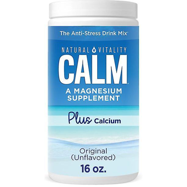 Natural vitality calm magnesium powder plus calcium, unflavored, 16 ounces on Productcaster.