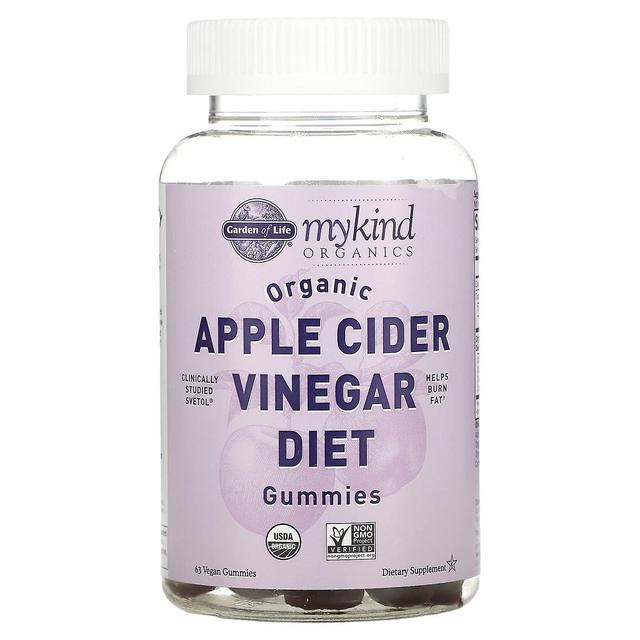 Garden of Life, MyKind Organics, Organic Apple Cider Vinegar Diet Gummies, 63 Vegan Gummies on Productcaster.