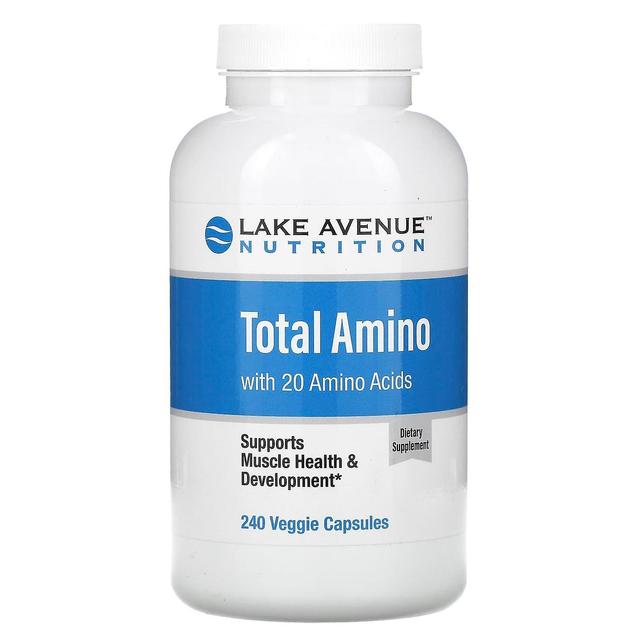 Lake Avenue Nutrition, Total Amino, 240 Veggie Capsules on Productcaster.