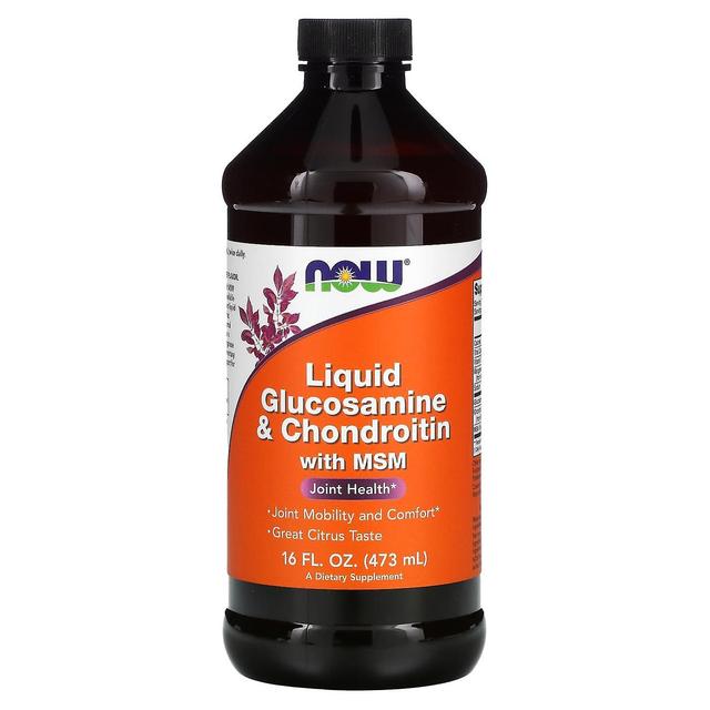 NOW Foods, Glucosamina líquida y condroitina con MSM, 16 fl oz (473 ml) on Productcaster.