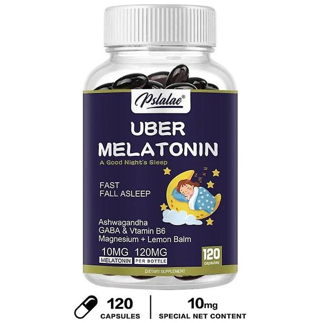 Vorallme melatonínové kapsuly pre dospelých 10 mg, obsahuje L-theanín, ashwagandhu, a ďalšie na podporu lepšej kvality spánku 120 kapsúl on Productcaster.